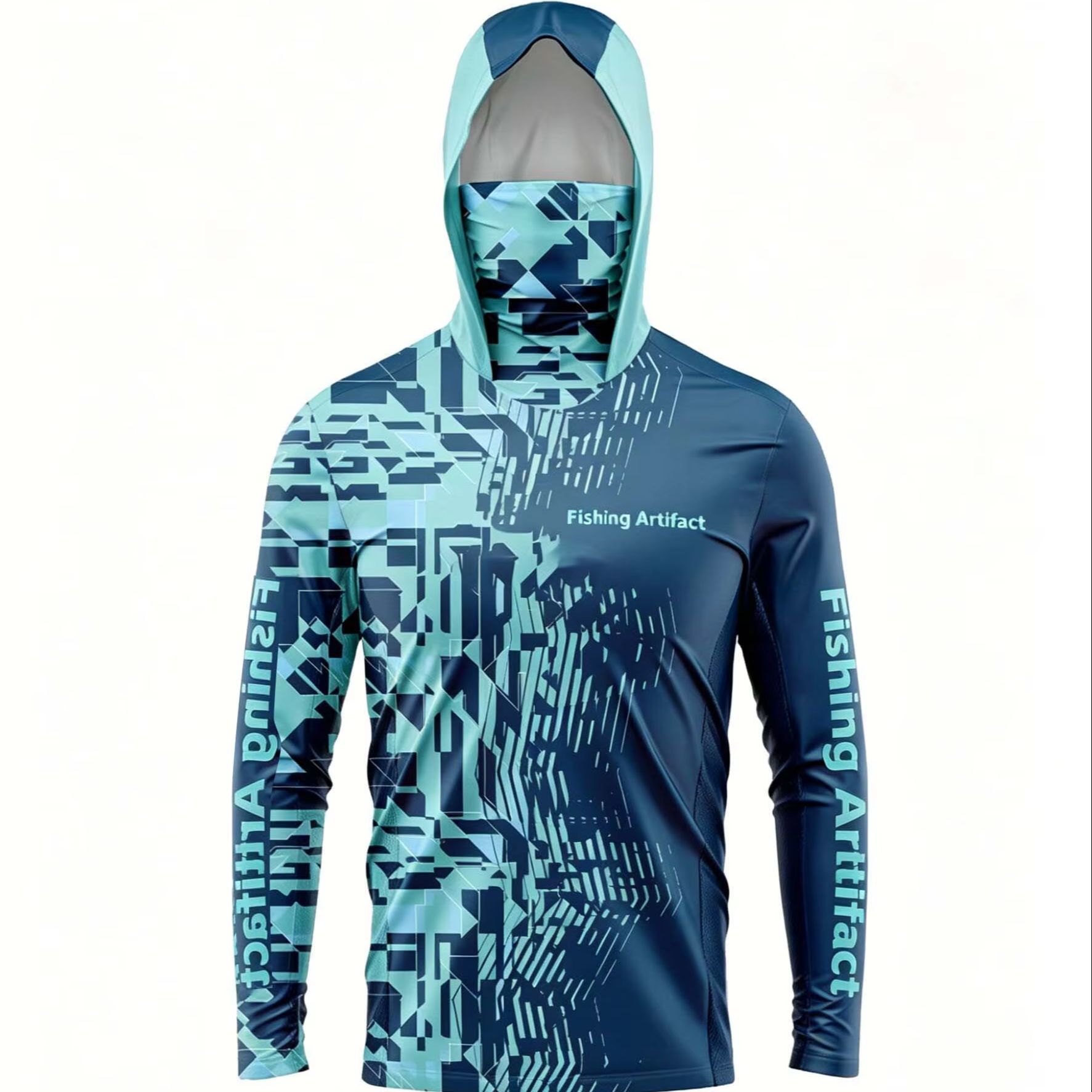เสื้อฮู้ดสำหรับผู้ชาย เหมาะสำห - Fishing Mask Sun Protection บทวิจารณ์และราคา