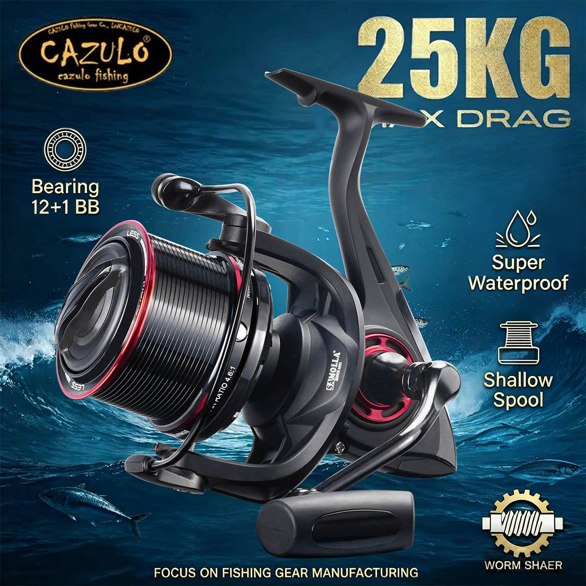 รอกตกปลาแบบสปินนิ่ง CAZULO สำห - Daiwa Reel Bg บทวิจารณ์และราคา