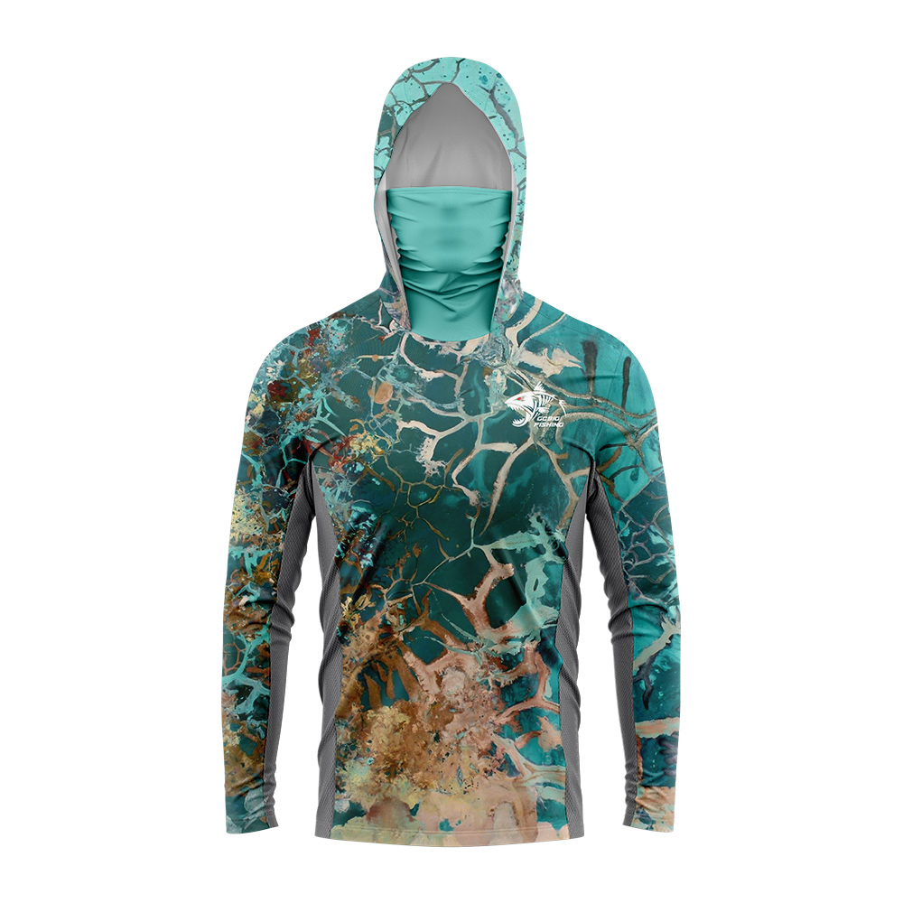 เสื้อตกปลาแบบมีฮู้ด UPF50+ พร้ - Fishing Shirt Uv Protection บทวิจารณ์และราคา