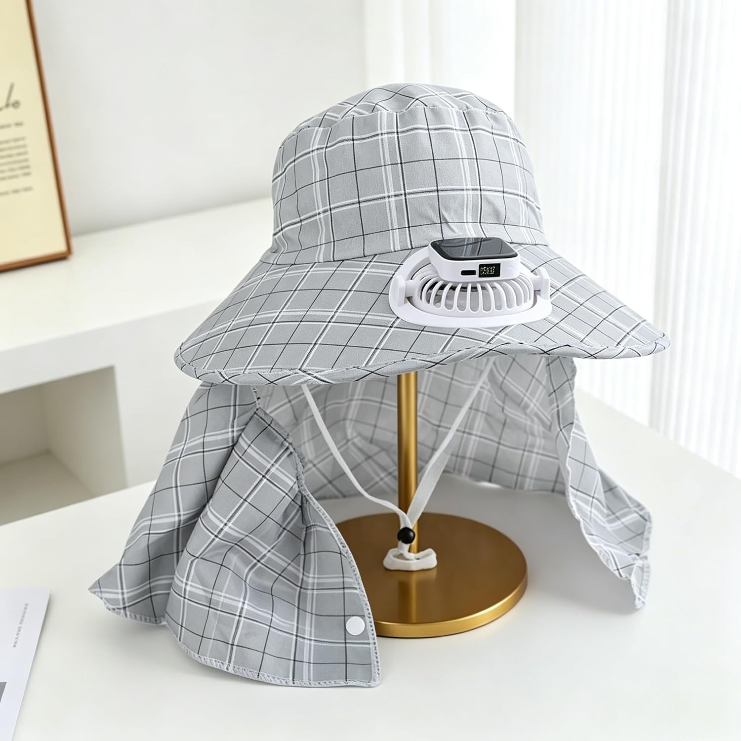 หมวกพัดลมพลังงานแสงอาทิตย์ 1 ช - Fishing Hat บทวิจารณ์และราคา
