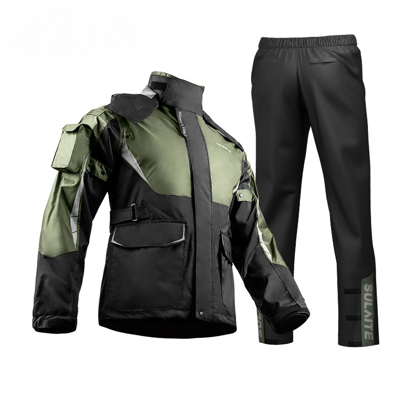 ชุดกันฝนสำหรับผู้ขับขี่รถจักรย - Fishing Rain Suit บทวิจารณ์และราคา