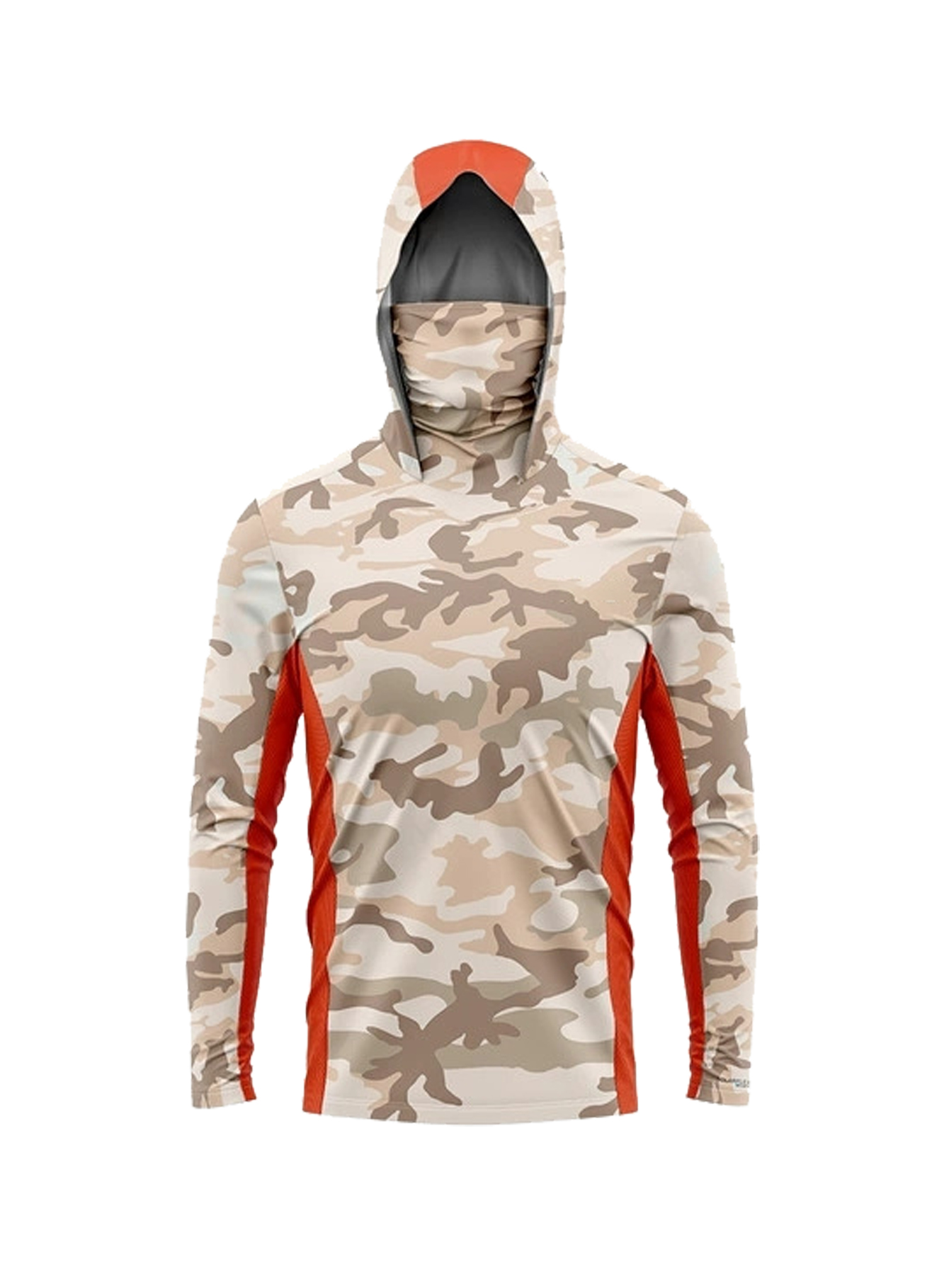 เสื้อฮู้ดตกปลาลายพรางทะเลทรายส - Fishing Shirt Uv Protection บทวิจารณ์และราคา