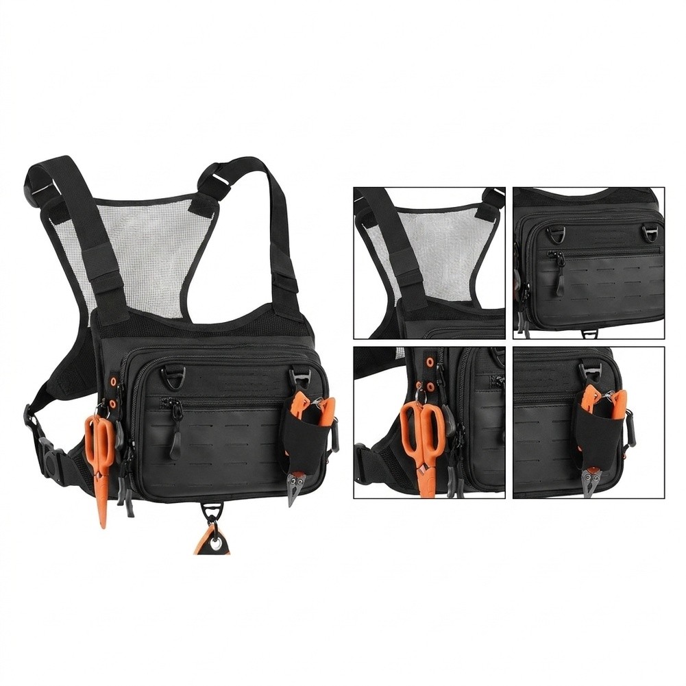 กระเป๋าสะพายอกสำหรับตกปลาแบบฟล - Fishing Vest บทวิจารณ์และราคา