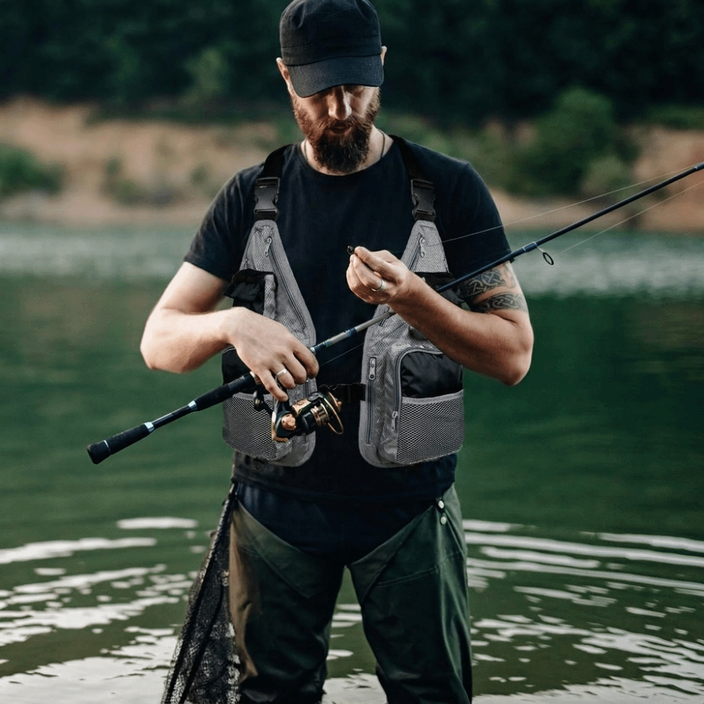 เสื้อกั๊กตกปลาแห้งเร็ว ทนทาน ม - Fishing Vest บทวิจารณ์และราคา